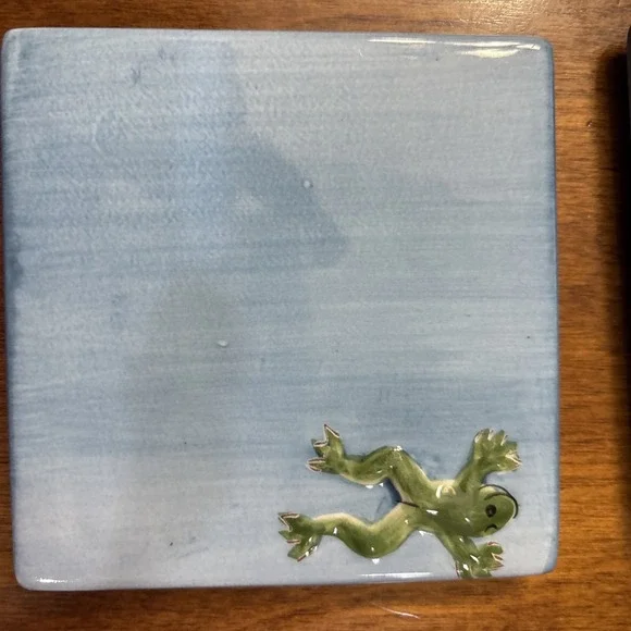 Pottery Barn Ceramic Frog Coasters - Picture 5 of 6